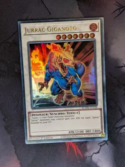 Jurrac Giganoto BLMM-EN148 Ultra Rare 1st Edition YuGiOh TCG Card - Image 1