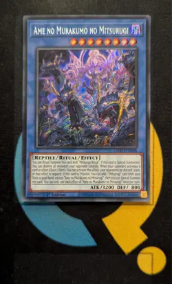 L26D-ENM08 Ame no Murakumo no Mitsurugi Secret Rare 1st Ed YuGiOh Preorder - Image 1