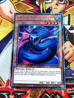 Night Sword Serpent ra05-en020 (NEW) Platinum-Secret Rare Yu-Gi-Oh! - Image 1