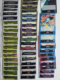 One Piece Card Game 126 Cards Bulk Lot All Rares And Leader OP 14 OP13 EB03 EB04 - Image 4