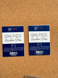One Piece TopCard TC Signature Print Straw Hat Pirate Crew Eiichiro Oda 2PCS - Image 2