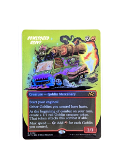 Howlsquad Heavy R 0342 Borderless FOIL MTG Aetherdrift DFT EN NM/M - Image 1