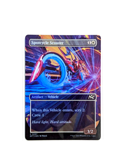 Spotcycle Scouter C 0297 Borderless FOIL MTG Aetherdrift DFT EN NM/M - Image 1