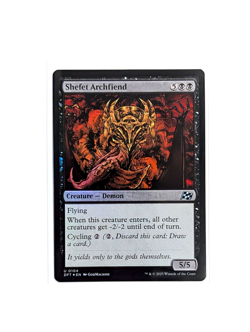 Shefet Archfiend U 0104 FOIL MTG Aetherdrift DFT EN NM/M - Image 1