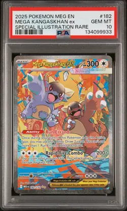 Mega Kangaskhan ex 182/132 PSA 10 SIR Mega Evolution Special Illustration Rare - Image 1