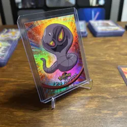 Arbok Topps Pokemon 1999 Rainbow Foil Series 24 1st Print - Image 3