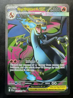 Pokemon Mega Charizard X ex 109/094 Phantasmal Flames Full Art Holo (NM) - Image 1
