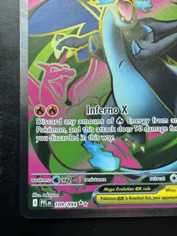 Pokemon Mega Charizard X ex 109/094 Phantasmal Flames Full Art Holo (NM) - Image 4