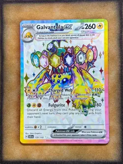 Pokemon Galvantula ex 159/142 Stellar Crown Full Art Ultra Rare NM - Image 1