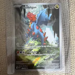 Pokemon Druddigon 151/086 Sv: White Flare Illustration Rare Holo 120 HP 2025 - Image 1