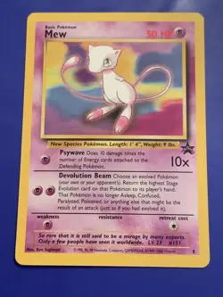 Pokemon TCG Mew Wizards Black Star Promos 8 Regular Promo - Image 1