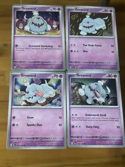 4x Greavard Mini Collection Lot Pokemon TCG Psychic Deck Building Set - Image 1