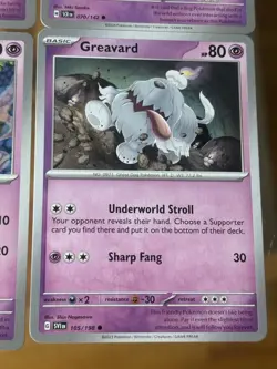 4x Greavard Mini Collection Lot Pokemon TCG Psychic Deck Building Set - Image 3