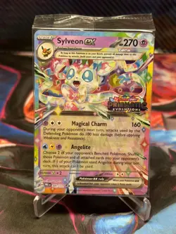 Pokemon Sylveon EX 041/131 Prismatic Evolutions Stamp Promo Sealed - Image 1