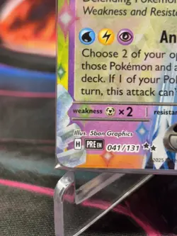Pokemon Sylveon EX 041/131 Prismatic Evolutions Stamp Promo Sealed - Image 3