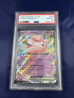 2025 POKEMON JTG EN-JOURNEY TOGETHER #056 LILLIE'S CLEFAIRY EX PSA 10 - Image 1