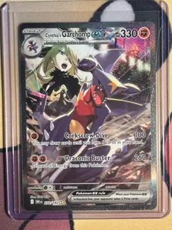 Pokemon Cynthia's Garchomp EX 232/182 Destined Rivals Holo Full Art 330 HP Rare - Image 1