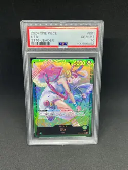 2024 ONE PIECE STARTER DECK (ST16) ST11-001 GREEN UTA LEADER PSA 10 EN - Image 1