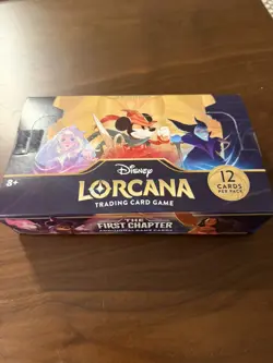 Disney Lorcana The First Chapter Booster Box Factory Sealed-24 Packs - Image 1