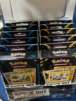 10 Box Set Pokemon Knock Out Collection Includes Foil Cards & Metallic Coins - Image 1