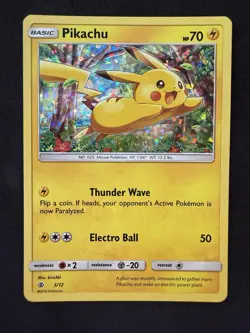 Pokemon Pikachu Card 2016 McDonald's Set 5/12 Holo Foil Promo NM! - Image 1