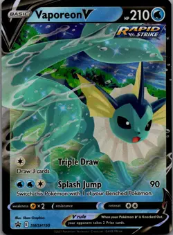 Vaporeon V - Promo SWSH: Sword & Shield Promo Cards SWSH150 NM - Image 1