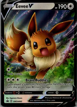 Eevee V Promo SWSH: Sword & Shield Promo Cards SWSH065 NM - Image 1