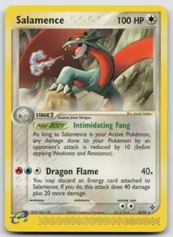 Pokemon Card Salamence Rare Dragon 19/97 - Image 1