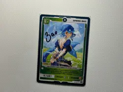 SIGNED Spring Bao 8 1st Edition Awakened Worlds Card VCard 086/250 - Image 1