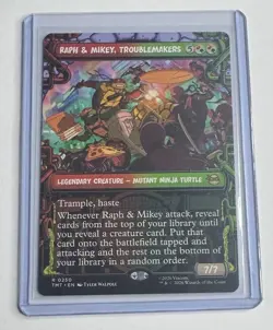 Raph & Mikey, Troublemakers #250 TMNT Showcase Rare MTG NM/M - Image 1