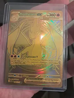 Mega Charizard Y ex ASC EN 294/217 GOLD Hyper Rare Pokemon Ascended Heroes - Image 1