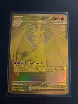 Mega Charizard Y ex ASC EN 294/217 GOLD Hyper Rare Pokemon Ascended Heroes - Image 5