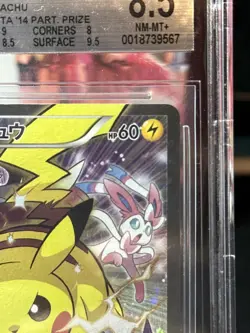 BGS 8.5 2014 PIKACHU PROMO BATTLE FESTA CARTA POKEMON #090 GIAPPONESE - Image 3