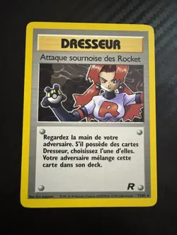 ATTAQUE SOURNOISE DES ROCKET RARE - POKEMON 72/82 TEAM ROCKET EDITION 2 FR - Image 1
