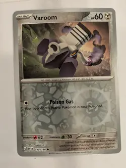 Varoom 140/198 Scarlet & Violet Base Set Pokemon Reverse Holo Foil Nice! - Image 1