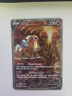 Entei v Crown Zenith Galarian Gallery Holo Ultra Rare Pokemon TCG GG36/GG70 - Image 1