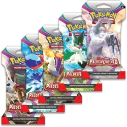 Pokemon Paldea Evolved Sleeved Booster Case 24 Sleeved Blister NEU - Image 1