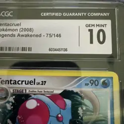 Pokemon Tentacruel 75/146 Legends Awakened CGC Gem Mint 10 - Image 3