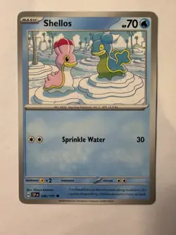 Shellos SV08: Surging Sparks 046/191 NM English Pokemon Card - Image 1