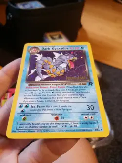 Pokemon Team Rocket Prerelease Dark Gyarados Holo 8/82 - LP/MP - Image 2