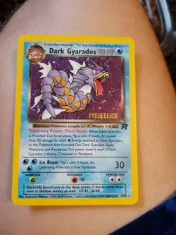 Pokemon Team Rocket Prerelease Dark Gyarados Holo 8/82 - LP/MP - Image 4
