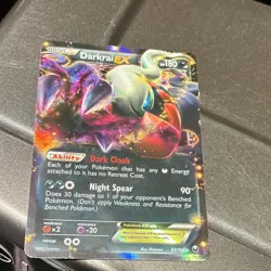 Pokemon TCG Darkrai EX Ultra Rare Holo Dark Explorers 63/108 180 HP Night Spear - Image 1