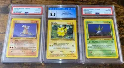 Pokemon Jungle Edition Slab Set - Cubone, Pikachu, Oddish-PSA 8 & CGC 8.5! WOTC! - Image 1