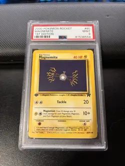 Pokemon TCG Magnemite Team Rocket 1st Edition PSA 9 #60/82 2000 Regular - Image 1