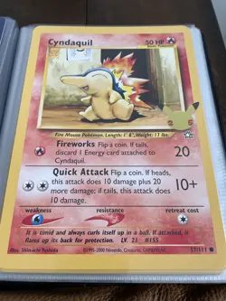 Pokemon TCG JUMBO Cyndaquil First Partner 25th Anniversary Celebrations 57/111 - Image 1