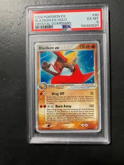 Pokemon Blaziken EX Holo 90/100 - EX Crystal Guardians PSA 6 English - Image 1