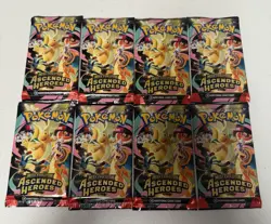 Pokemon TCG Ascended Heroes Booster 8 Packs Lot - BRAND NEW SEALED - Image 1