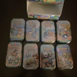 POKEMON CELEBRATIONS MINI TIN DISPLAY SET COMPLETE - Image 3