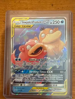 Slowpoke & Psyduck GX TAG TEAM 35/236 Pokemon Sun & Moon Unified Minds NM - Image 1