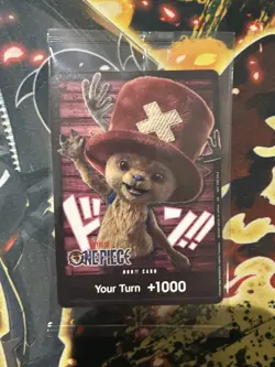 Bandai One Piece Netflix Don!! Promo Card Tony Tony Chopper SEALED - Image 1